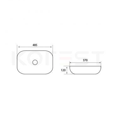 Chậu rửa lavabo đặt bàn CKR147B