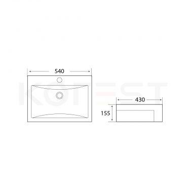 Chậu rửa lavabo bán dương CKR151