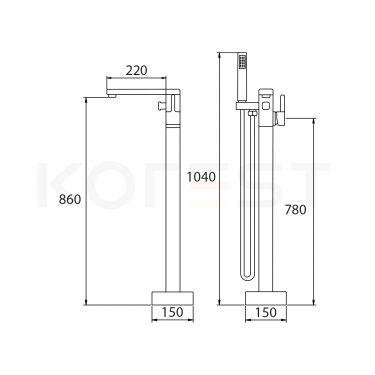 Sen bồn tắm cao cấp KB2612B