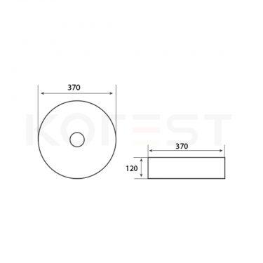 Chậu rửa lavabo đặt bàn CKR303B