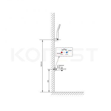 Bộ sen tắm K3124G