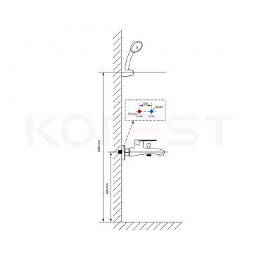 Bộ sen tắm K3208