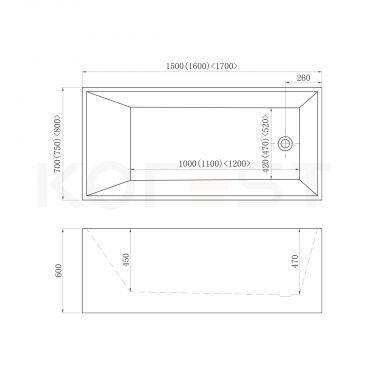 Bồn tắm massage cao cấp BTKR408-170N