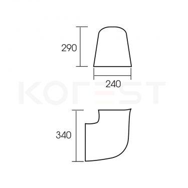 Chân chậu rửa lavabo CKR6606VC