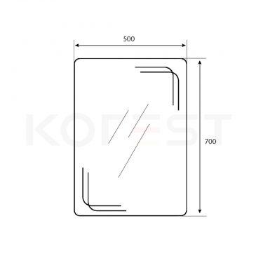 Gương soi nhà tắm GKR5070
