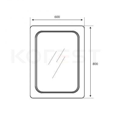 Gương soi nhà tắm GKR6080