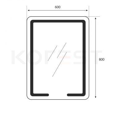 Gương soi nhà tắm GKRD8060
