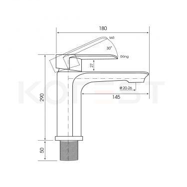 Vòi chậu lavabo K2114