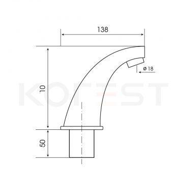 Vòi chậu lavabo cảm ứng K9011