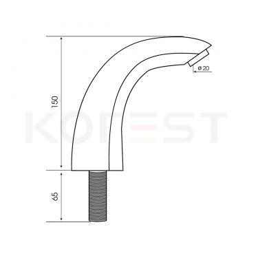 Vòi chậu lavabo cảm ứng K9012