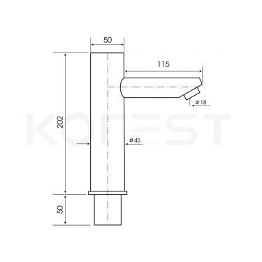 Vòi chậu lavabo cảm ứng K9013