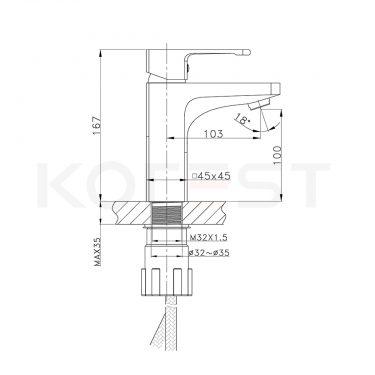 Vòi chậu lavabo KA2500