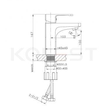 Vòi chậu lavabo KA25001B