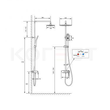 Bộ sen tắm cây K1201