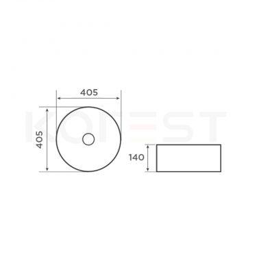 Chậu rửa lavabo đặt bàn CKR304A