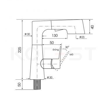 Vòi bếp cao cấp K6016