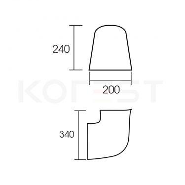 Chân chậu rửa lavabo treo tường CKR6688VC