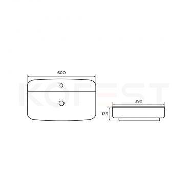 Chậu rửa lavabo bán dương CKR7117