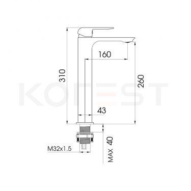 Vòi chậu lavabo K2118