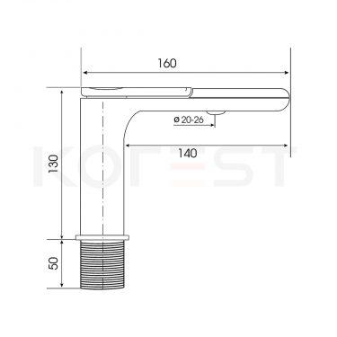Vòi chậu lavabo K2202